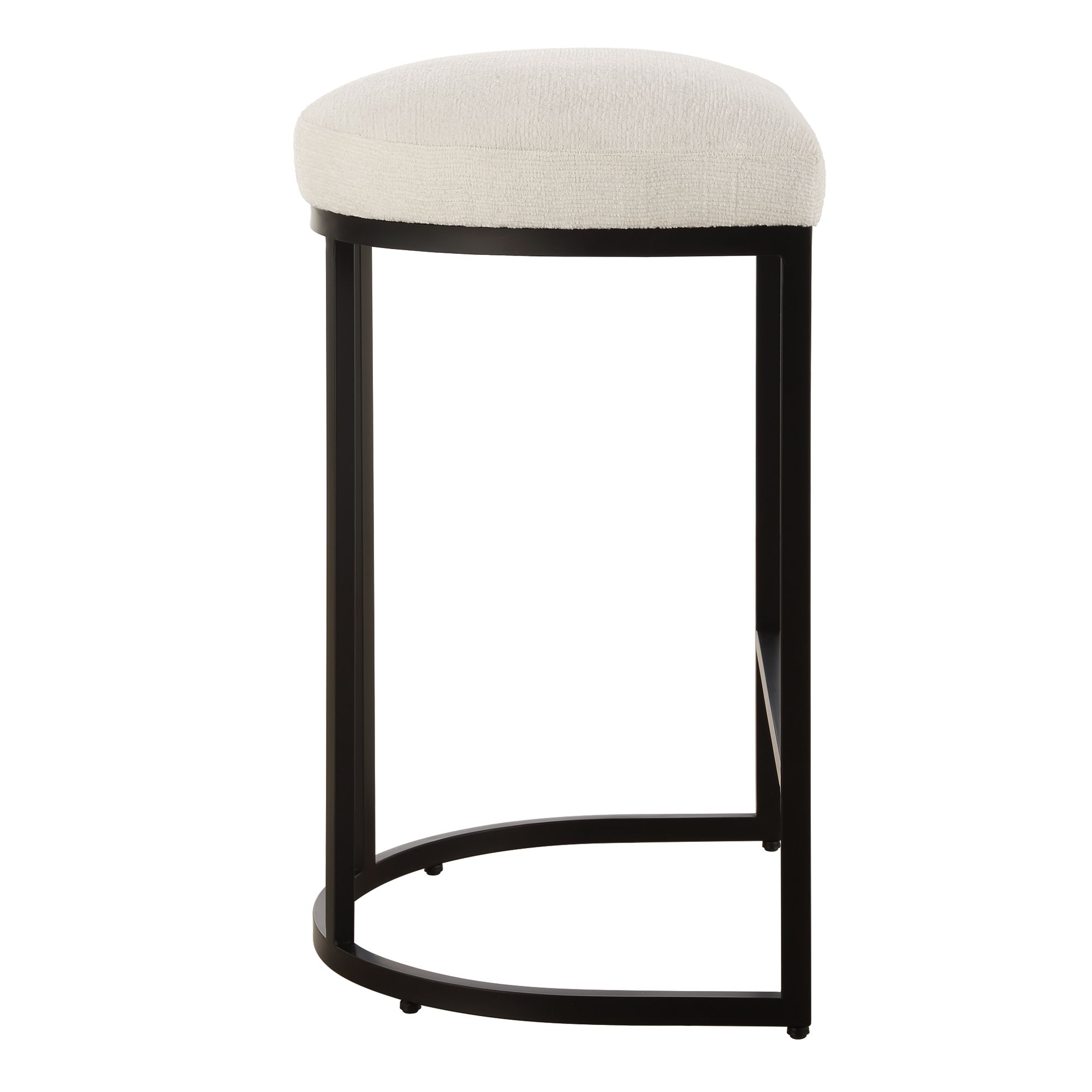 Image 5 Cinnabar Road Nova 26 1/4" Cream and Black Counter Stool more views