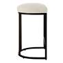 5_Cinnabar Road Nova 26 1/4" Cream and Black Counter Stool more views