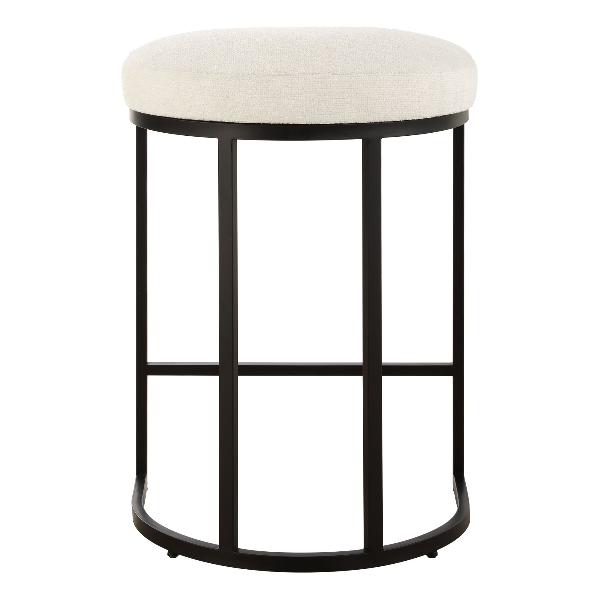 Image 6 Cinnabar Road Nova 26 1/4" Cream and Black Counter Stool more views