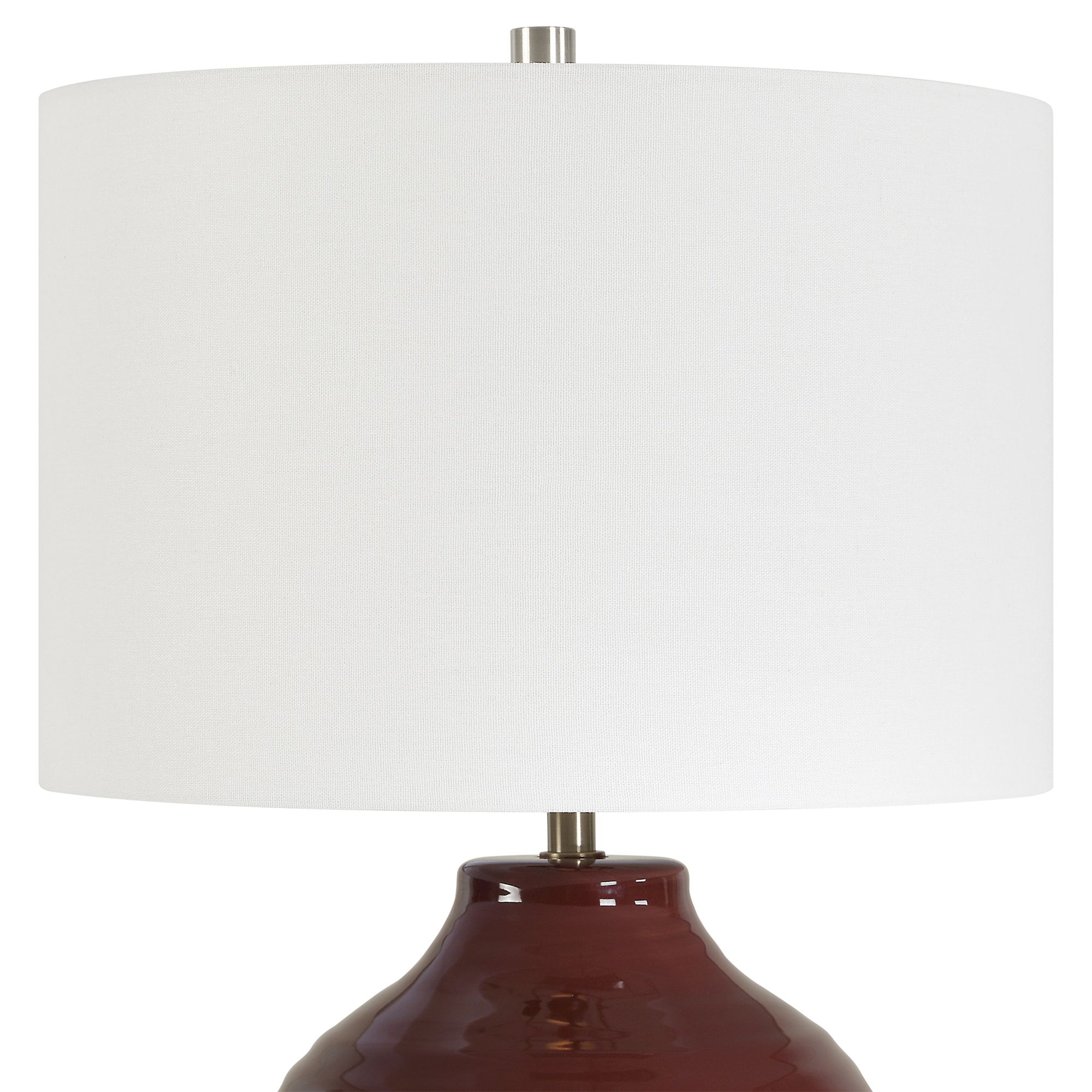 Image 5 Cinnabar Road Odem 23" High Ruby Red Ceramic Table Lamp more views