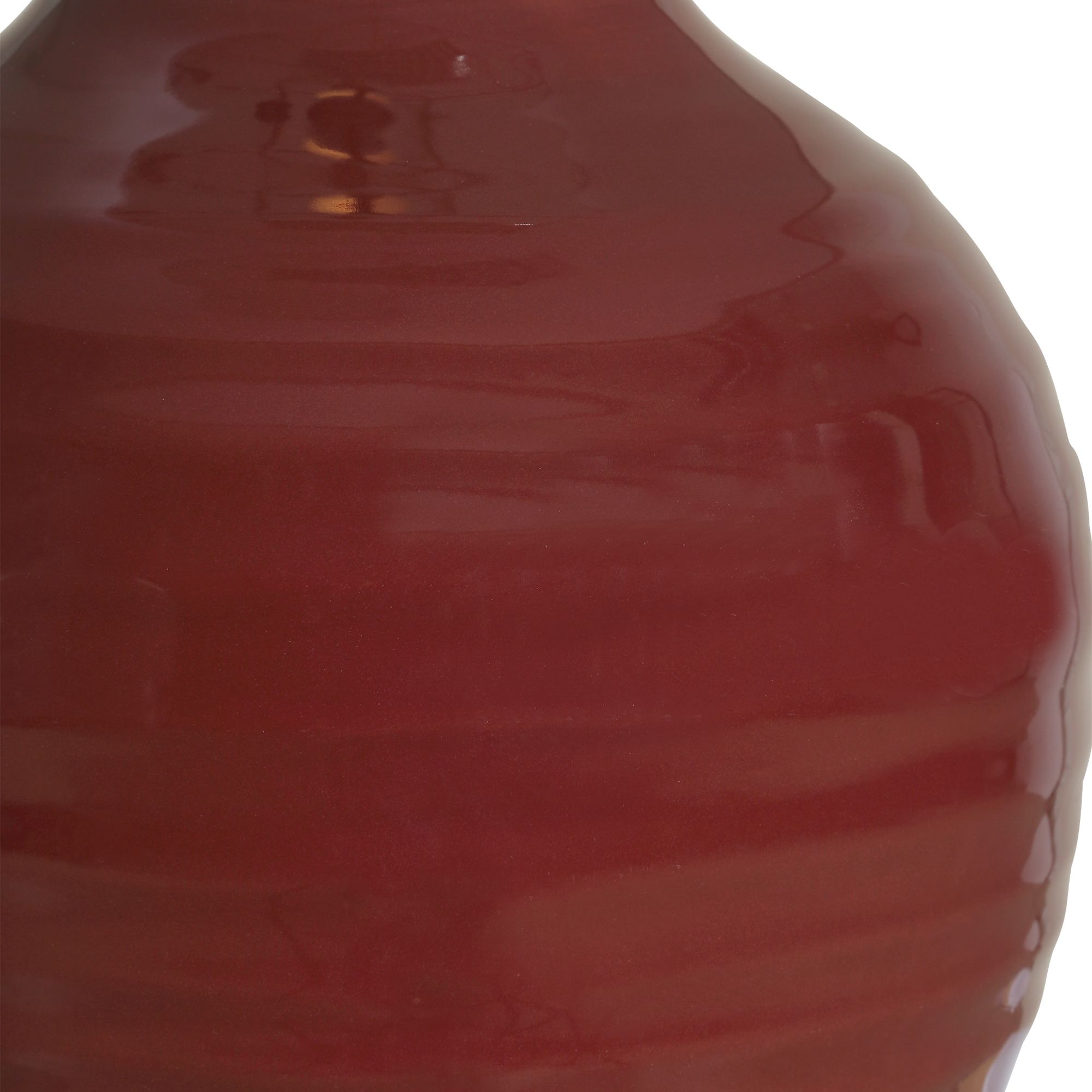 Image 6 Cinnabar Road Odem 23" High Ruby Red Ceramic Table Lamp more views