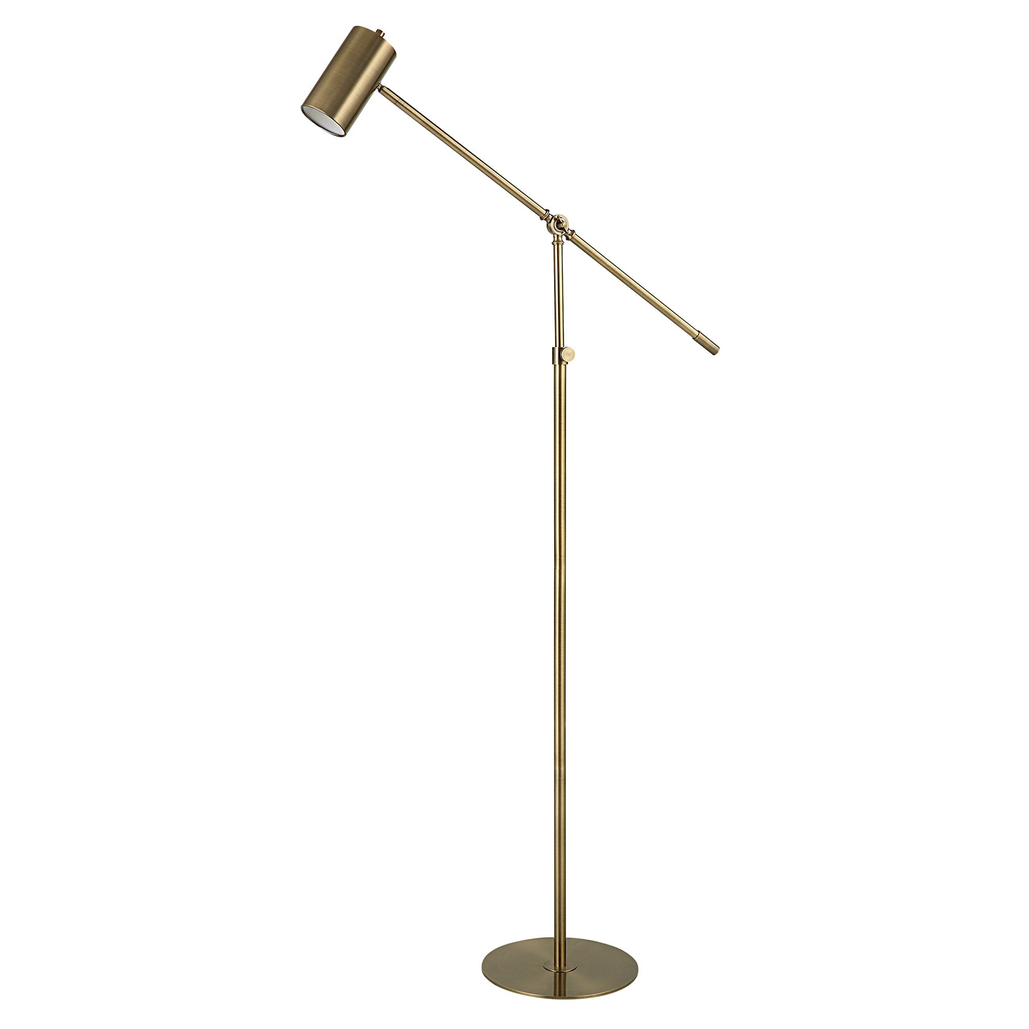 Cinnabar Road Pecos Antique Brass Adjustable Floor Lamp