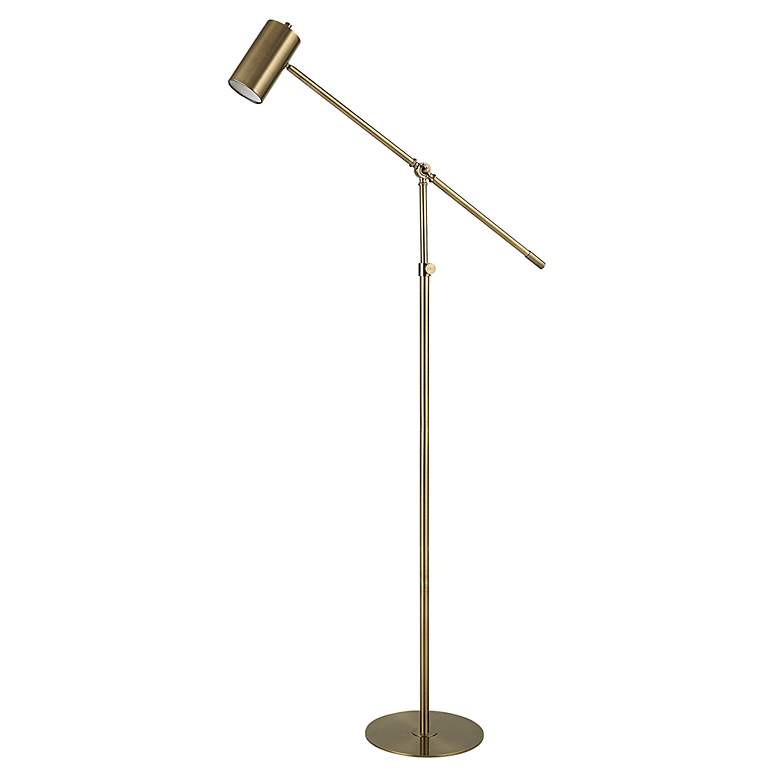 Image 2 Cinnabar Road Pecos Antique Brass Adjustable Floor Lamp