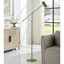 3_Cinnabar Road Pecos Antique Brass Adjustable Floor Lamp more views