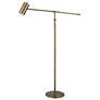 5_Cinnabar Road Pecos Antique Brass Adjustable Floor Lamp more views