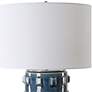5_Cinnabar Road Poseidon Rich Blue Ceramic Accent Table Lamp more views