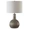 Cinnabar Road Premont 23 1/2" Aged Black Ceramic Accent Table Lamp