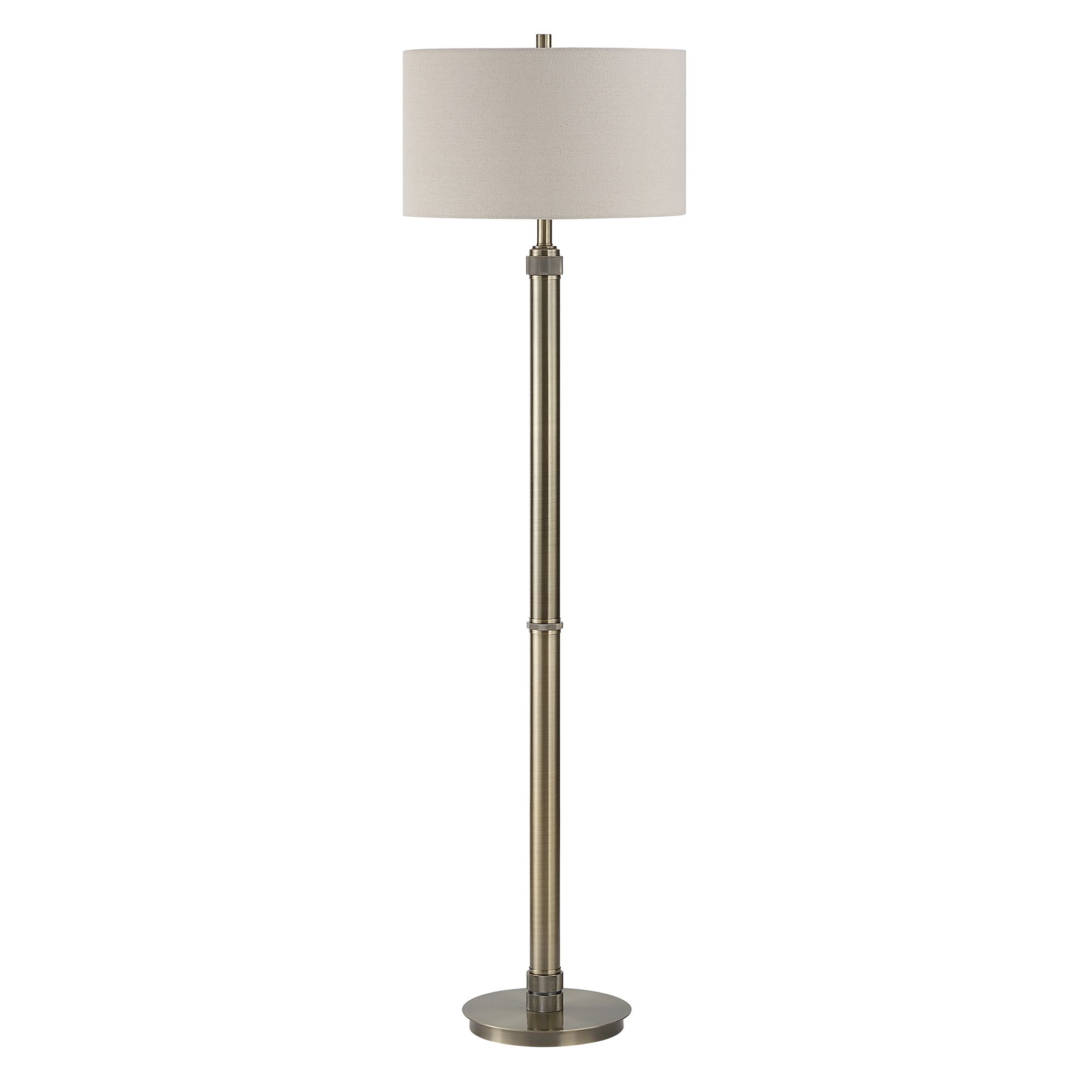 Image 2 Cinnabar Road Prescott Antique Brass Metal Floor Lamp