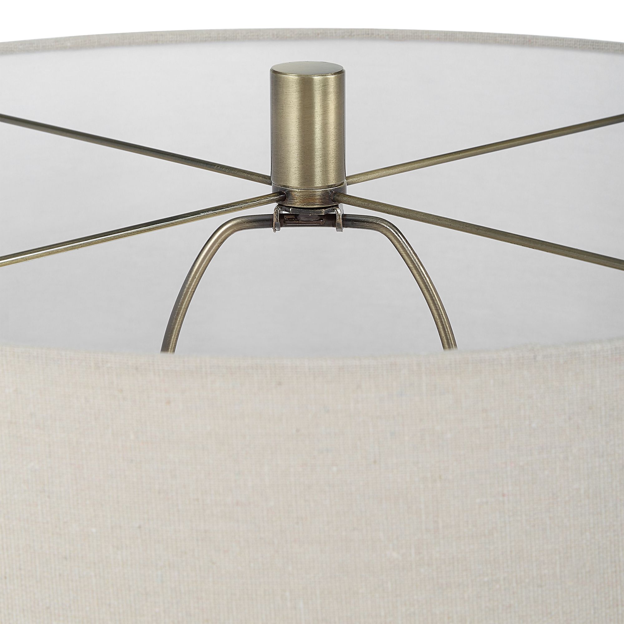 Image 6 Cinnabar Road Prescott Antique Brass Metal Floor Lamp more views