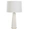 Cinnabar Road Presidio Satin White Ceramic Table Lamp