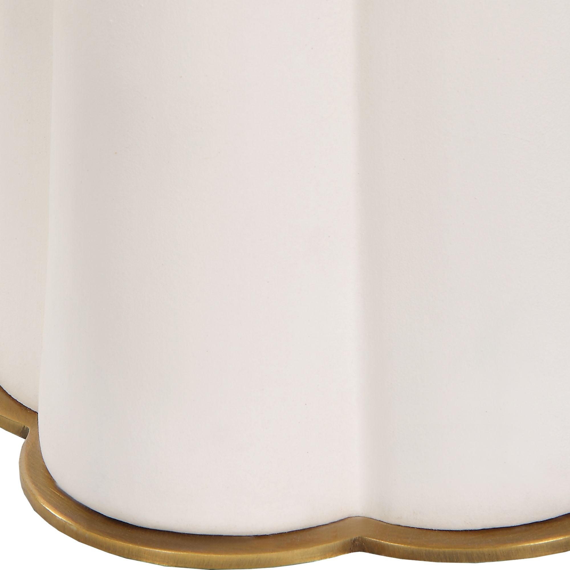 Image 4 Cinnabar Road Presidio Satin White Ceramic Table Lamp more views