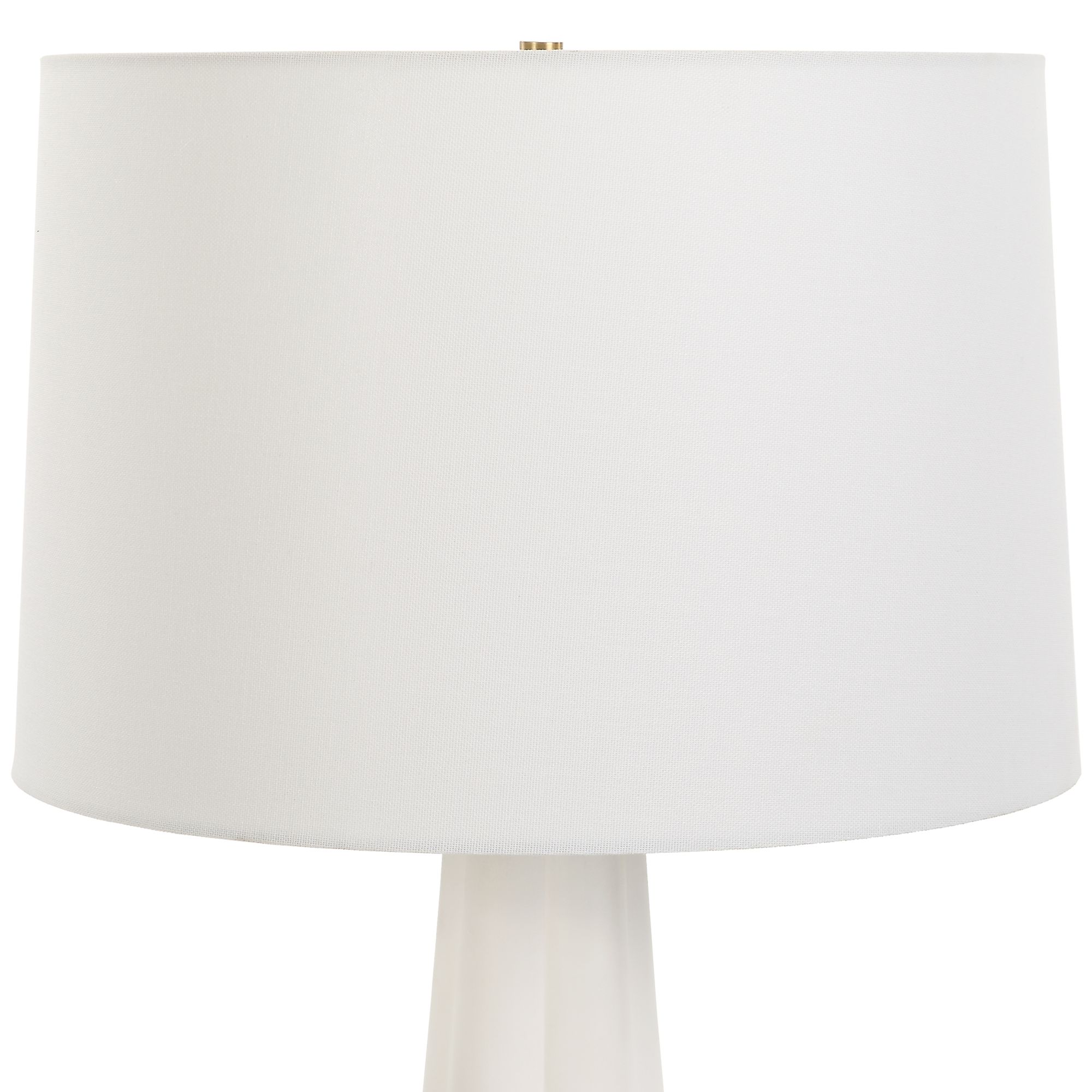 Image 5 Cinnabar Road Presidio Satin White Ceramic Table Lamp more views