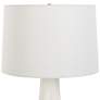 5_Cinnabar Road Presidio Satin White Ceramic Table Lamp more views