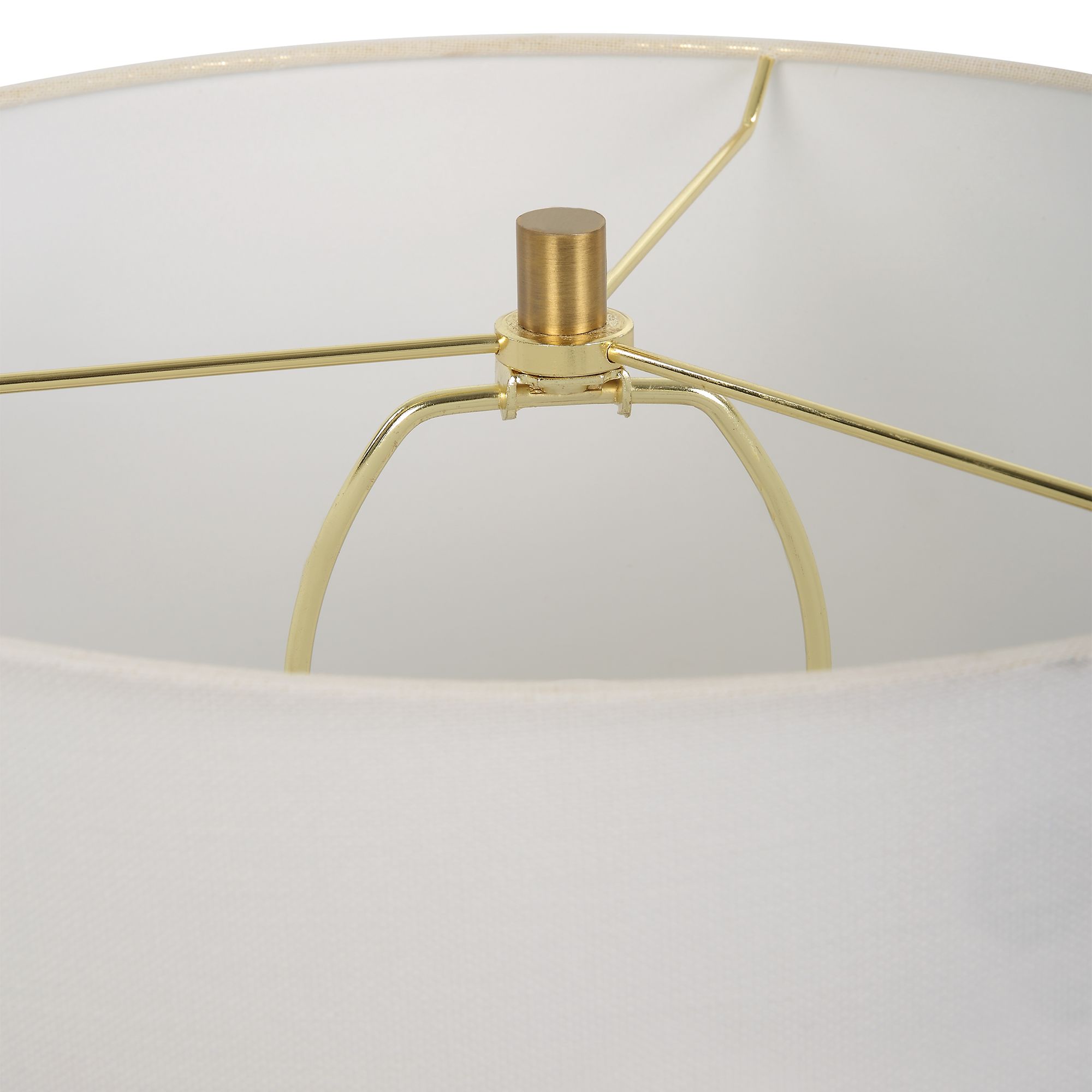 Image 6 Cinnabar Road Presidio Satin White Ceramic Table Lamp more views