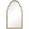Cinnabar Road Quinn Gold 21" x 37" Arch Top Wall Mirror