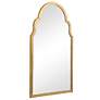 4_Cinnabar Road Quinn Gold 21" x 37" Arch Top Wall Mirror more views