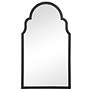 2_Cinnabar Road Quinn Satin Black 21" x 37" Arch Top Wall Mirror
