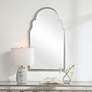 1_Cinnabar Road Quinn Silver 21" x 37" Arch Top Wall Mirror