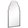 4_Cinnabar Road Quinn Silver 21" x 37" Arch Top Wall Mirror more views