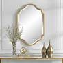 3_Cinnabar Road Regency Rich Gold Leaf 27" x 40 1/2" Wall Mirror more views
