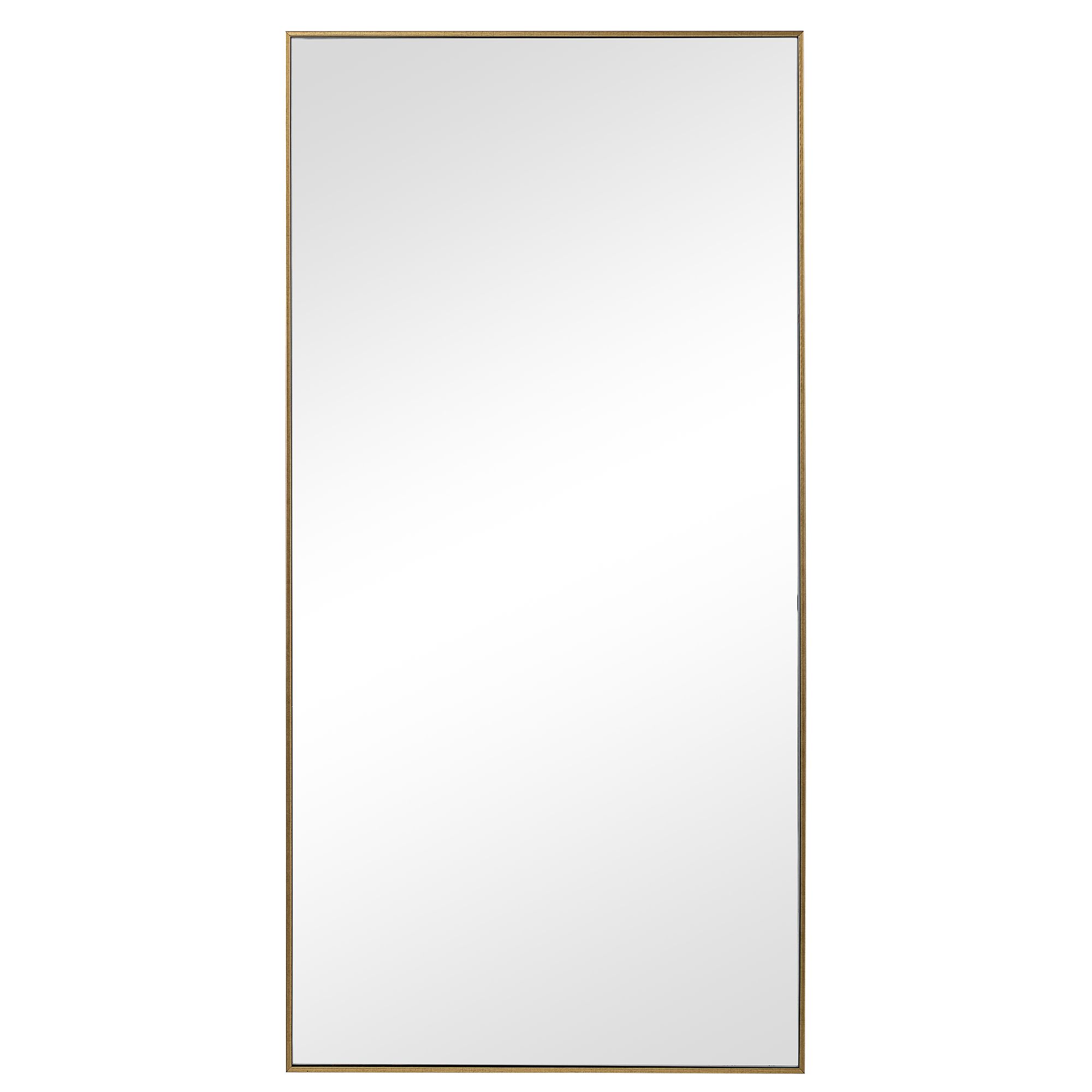 Image 2 Cinnabar Road Reid Gold 20" x 40" Rectangular Wall Mirror