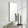 3_Cinnabar Road Reid Gold 20" x 40" Rectangular Wall Mirror more views