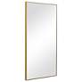 4_Cinnabar Road Reid Gold 20" x 40" Rectangular Wall Mirror more views