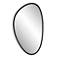 Cinnabar Road Reserve Black 21" x 36" Asymmetrical Wall Mirror