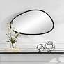 1_Cinnabar Road Reserve Black 21" x 36" Asymmetrical Wall Mirror
