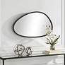 3_Cinnabar Road Reserve Black 21" x 36" Asymmetrical Wall Mirror more views