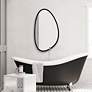 4_Cinnabar Road Reserve Black 21" x 36" Asymmetrical Wall Mirror more views