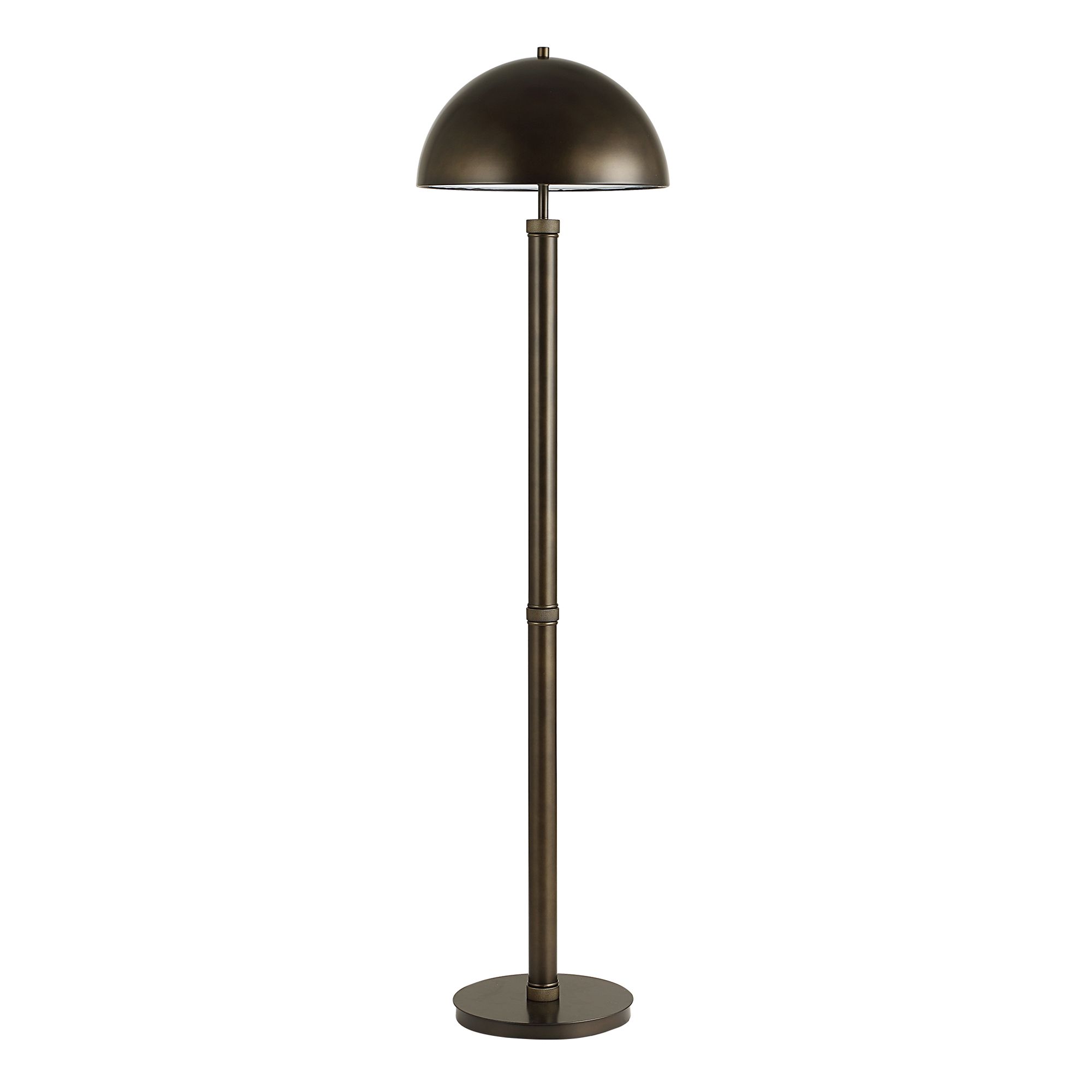 Cinnabar Road San Saba 58 1/2" High Dark Bronze Dome Floor Lamp