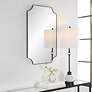 4_Cinnabar Road Saville Satin Black 20" x 32" Wall Mirror more views