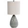 Cinnabar Road Seabrook Aqua Blue Ceramic Table Lamp