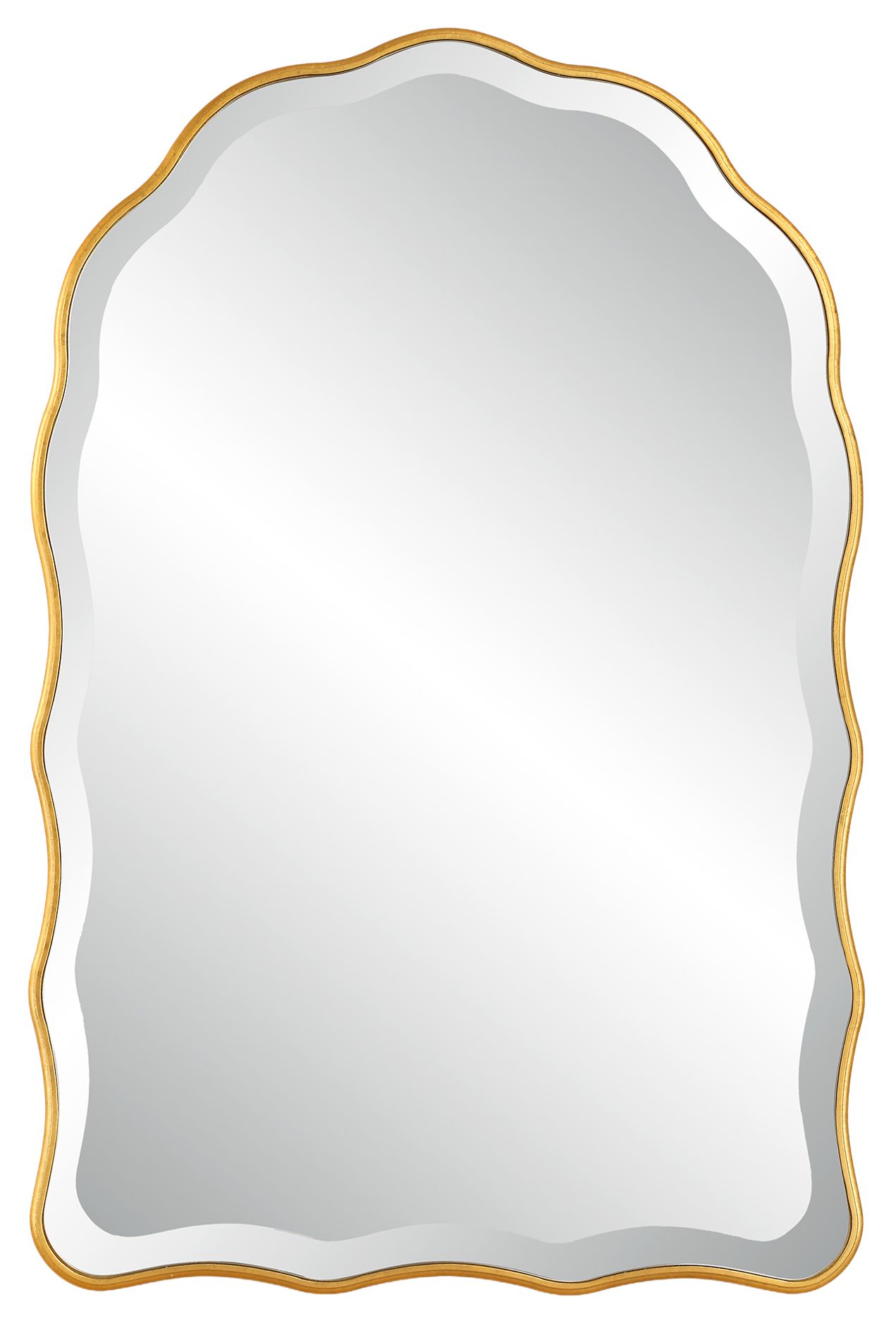 Image 2 Cinnabar Road Seren Gold 24" x 36" Arch Top Wall Mirror