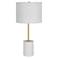Cinnabar Road Serena White and Gold Metal Table Lamp