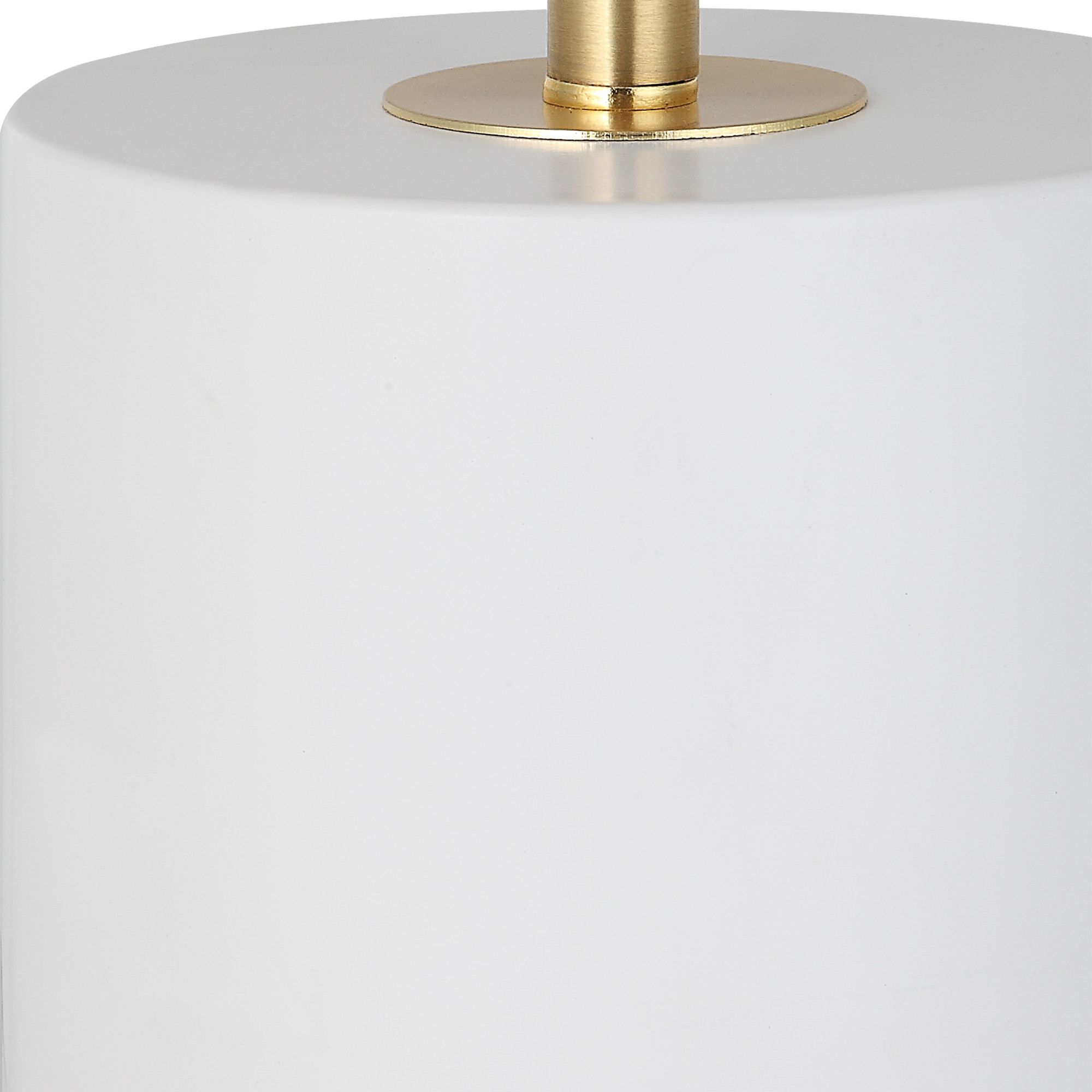 Image 4 Cinnabar Road Serena White and Gold Metal Table Lamp more views