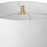 5_Cinnabar Road Serena White and Gold Metal Table Lamp more views