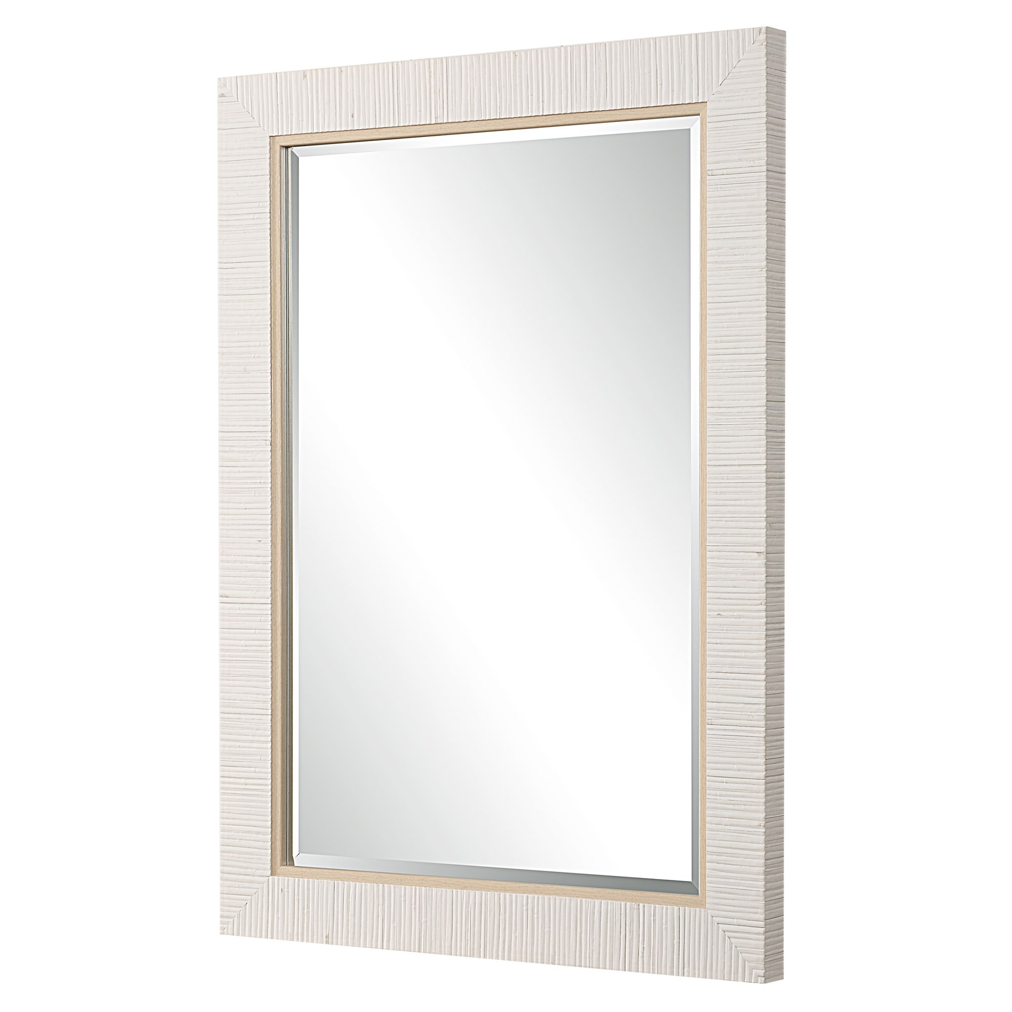 Image 4 Cinnabar Road Serenova White 25" x 35" Rectangular Wall Mirror more views