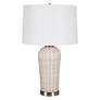 2_Cinnabar Road Shenandoah White Rattan Table Lamp