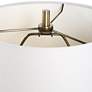 6_Cinnabar Road Shiner 32"H Antique Brass and Glass Buffet Table Lamp more views