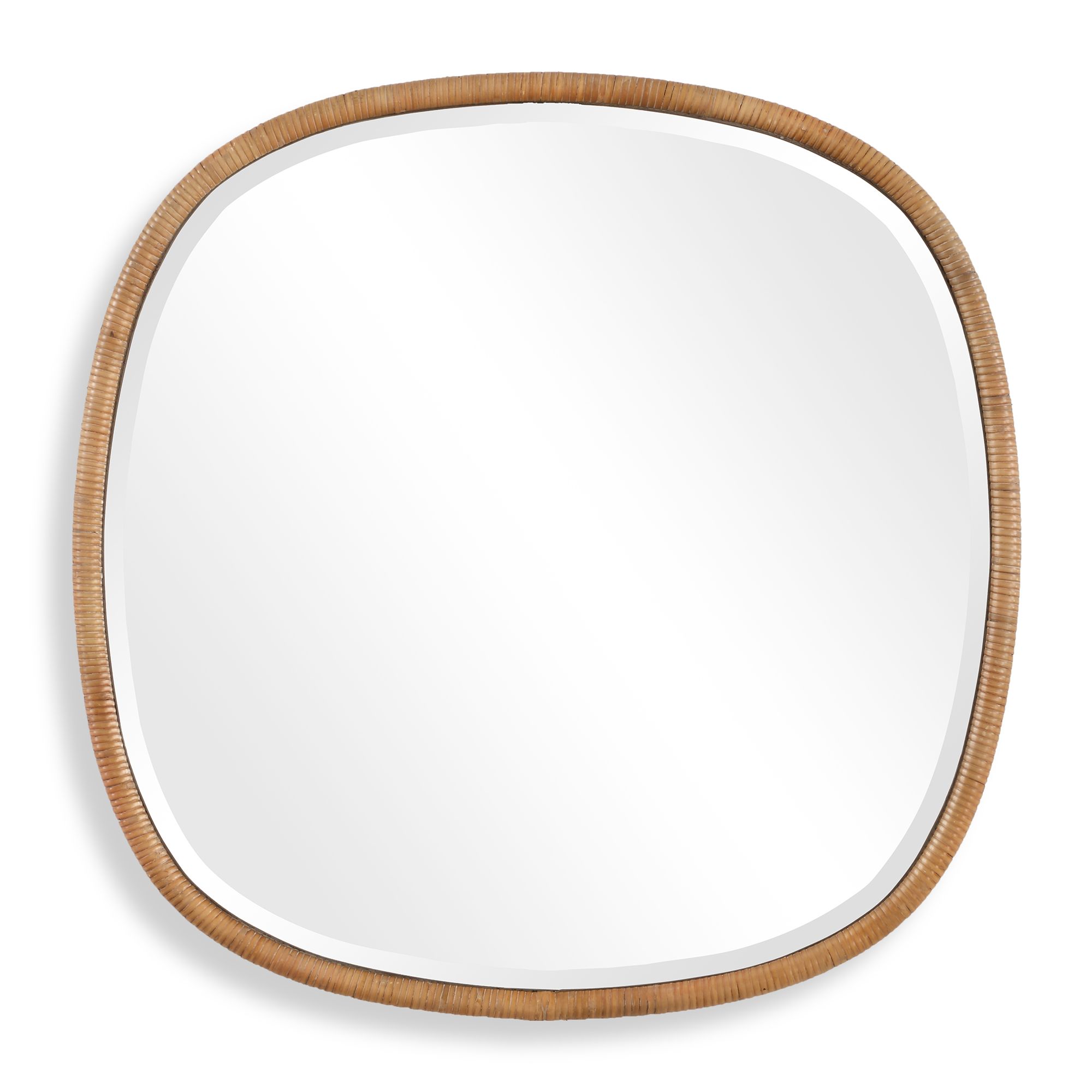 Image 2 Cinnabar Road Stella Vue Natural 34" Round Wall Mirror