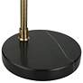 5_Cinnabar Road Tieren 72" High Brass and Black Modern Arc Floor Lamp more views