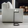 3_Cinnabar Road Valencia 10"W Black and White Marble Accent Table more views