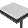 5_Cinnabar Road Valencia 10"W Black and White Marble Accent Table more views