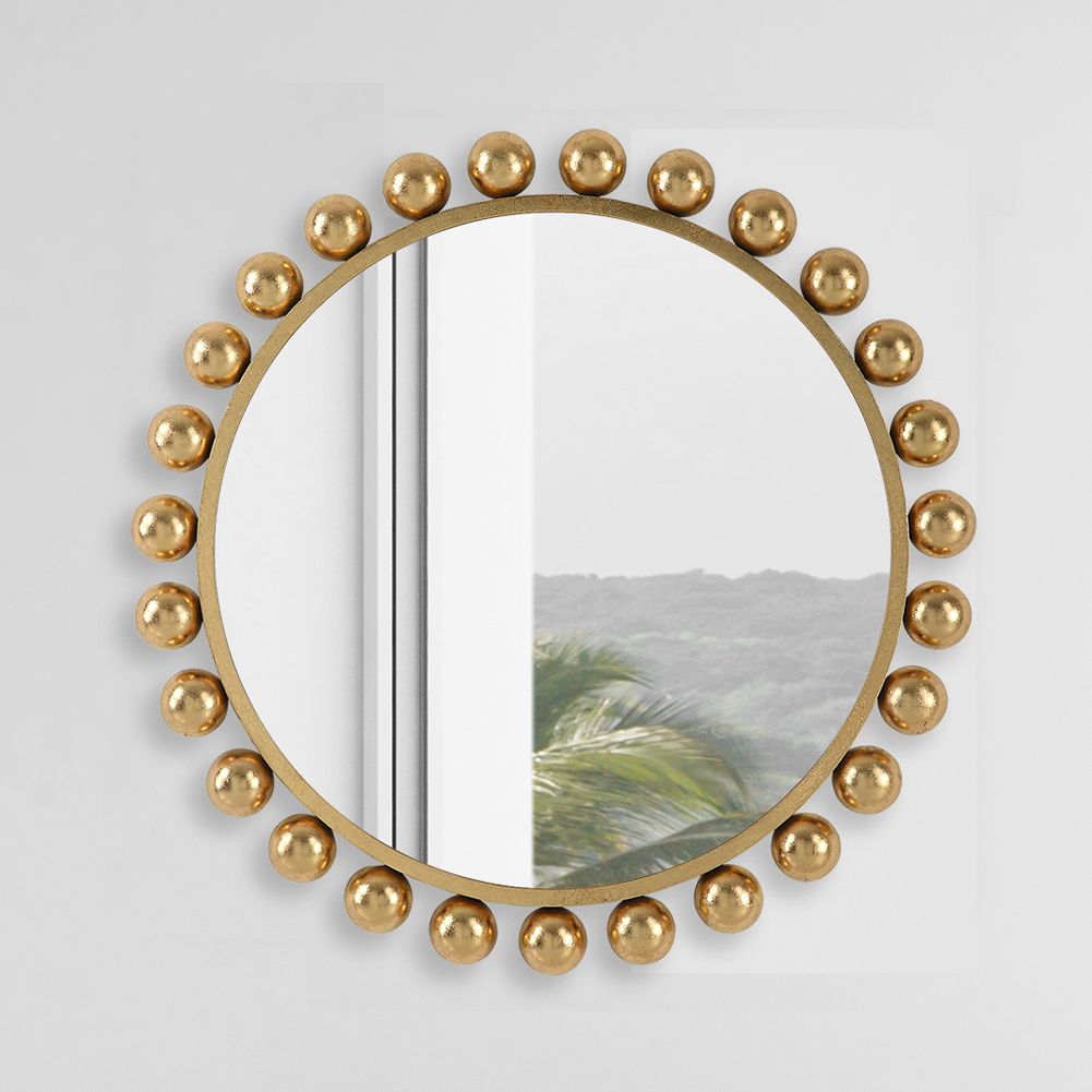 Thumbnail1 of Cinnabar Road Valencia 33 7/8" Rich Gold Hemisphere Wall Mirror