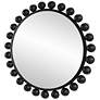 7_Cinnabar Road Valencia Matte Black 34" Round Wall Mirror more views