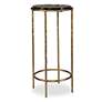 2_Cinnabar Road Victoria 12" Wide Antique Gold Accent Table
