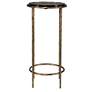 4_Cinnabar Road Victoria 12" Wide Antique Gold Accent Table more views