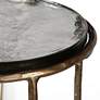 5_Cinnabar Road Victoria 12" Wide Antique Gold Accent Table more views